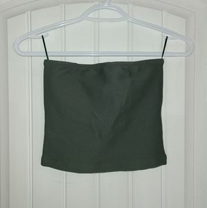 Dynamite strapless crop top